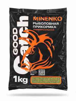Прикормка MINENKO Good Catch (1 кг) КАРАСЬ ЗЕЛЁНЫЙ