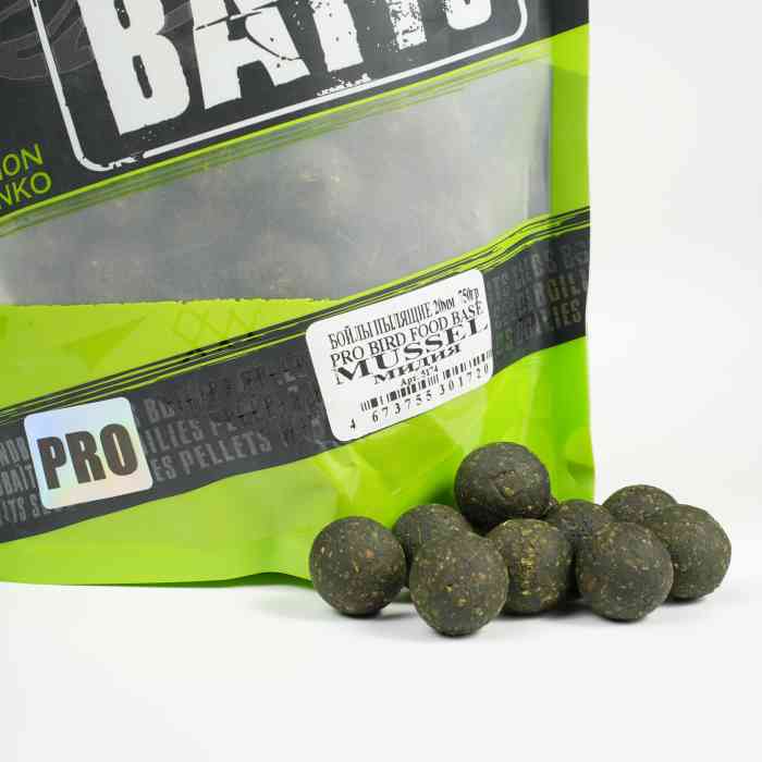 Бойлы пылящие MINENKO (Мидия) PRO BIRD FOOD MUSSEL 20мм (Zip-lock)