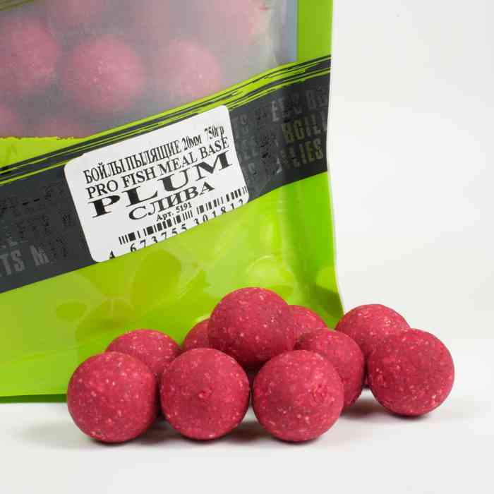 Бойлы пылящие MINENKO (Слива) PRO FISH MEAL PLUM 20мм (Zip-lock)