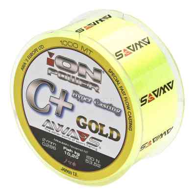 Карповая леска Awa'S ION POWER C+ HYPER CASTING GOLD 0.261мм