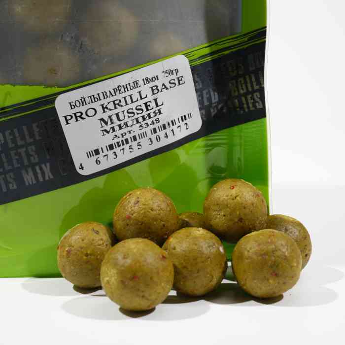 Бойлы варёные мидия PRO KRILL д15 мм